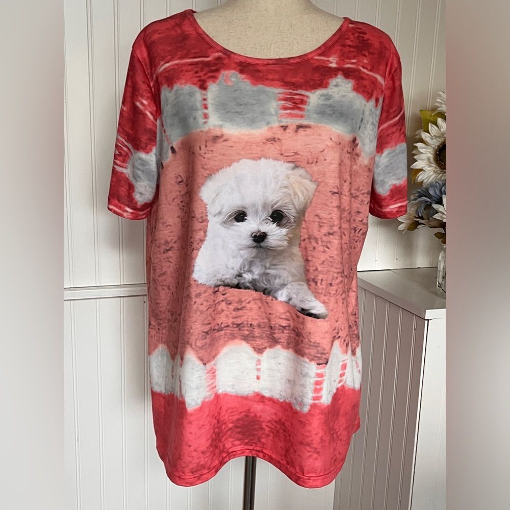 Tie-Dye Puppy Short Sleeve Tee